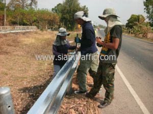 ราวกันอันตรายแขวงการทางกาฬสินธุ์
