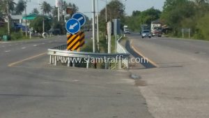 guardrail และป้าย ทางหลวงหมายเลข 4 ตอนควบคุม 0603 ตอนหนองหมู - ห้วยยาง