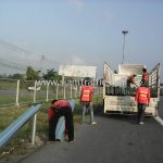 safety guard railบนทางหลวงพิเศษหมายเลข 9 ตอน คลองพระยาสุเรนทร์-พระประแดง