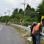 guard rails แขวงทางหลวงฉะเชิงเทรา ปริมาณงาน 1,152 เมตร