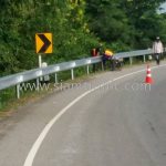 guard rail 3.2 mm. THICKNESS ; CLASS I TYPE II ปริมาณงาน 1,244 เมตร แขวงทางหลวงบุรีรัมย์