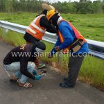w-beam guard rails ทางหลวงหมายเลข 2436