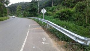 W-Beam Guardrail CLASS I TYPE II จำนวน 1,168 เมตร แขวงทางหลวงระนอง