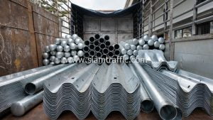 ราวกันขอบทาง มอก.248-2531 ปลายทาง อำเภอจุน จังหวัดพะเยา