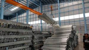 guardrail ปลายทางตำบลดู่ใต้ อำเภอเมือง จังหวัดน่าน