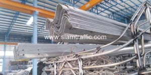 ราวเหล็กลูกฟูก ปลายทางอำเภอเมืองสุพรรณบุรี จังหวัดสุพรรณบุรี