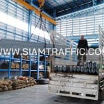 guard rail ส่งการ์ดเรลไปที่อำเภอพนัสนิคม จังหวัดชลบุรี