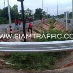 การ์ดเรล ติดตั้งที่ทางหลวงหมายเลข 230 ตอน ถนนวงแหวนรอบเมืองขอนแก่นด้านทิศตะวันตก ระหว่าง กม.6+950 - กม.16+513 (เป็นช่วง ๆ )