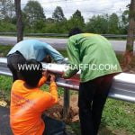 ติดตั้งการ์ดเรล บนเส้นทางระหว่างโรงพยาบาลสรรคบุรี - ชัยนาท