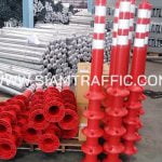 การ์ดเรล และเสาล้มลุกจราจร ส่งไปที่จังหวัดนครราชสีมา