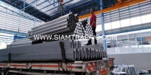 ราวเหล็กกั้นถนน ปลายทางเทศบาลบ้านเป็ด อ.เมือง จ.ขอนแก่น